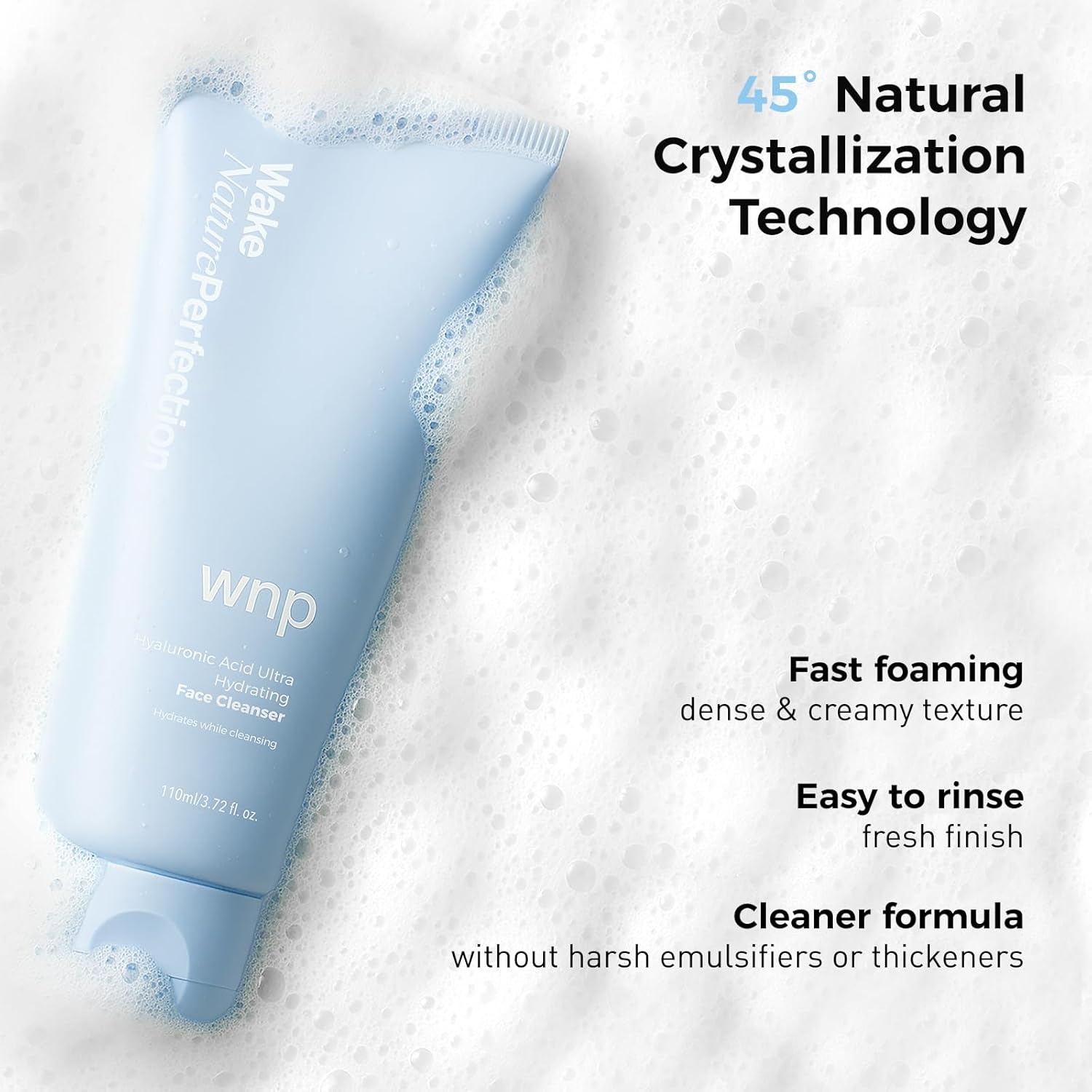 image:imageWNP Centella amp 4D Hyaluronic Acid UltraHydrating Gentle Face Cleanser with 50 Amino Acid Ceramide amp Centella Asiatica Gentle Daily Facial Wash for Dry amp Sensitive Skin Vegan SkinCare