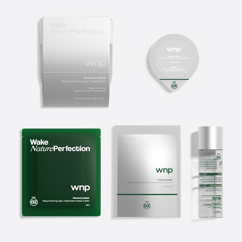 image:imageWNP Facial Mummy Mask SPA Deep HydrationElasticity amp AntiAging with 3 Types of CollagenSelfHeating in 15 Mins3D Lifting amp Firming Home Skincare for TightYouthfulGlowing Skin