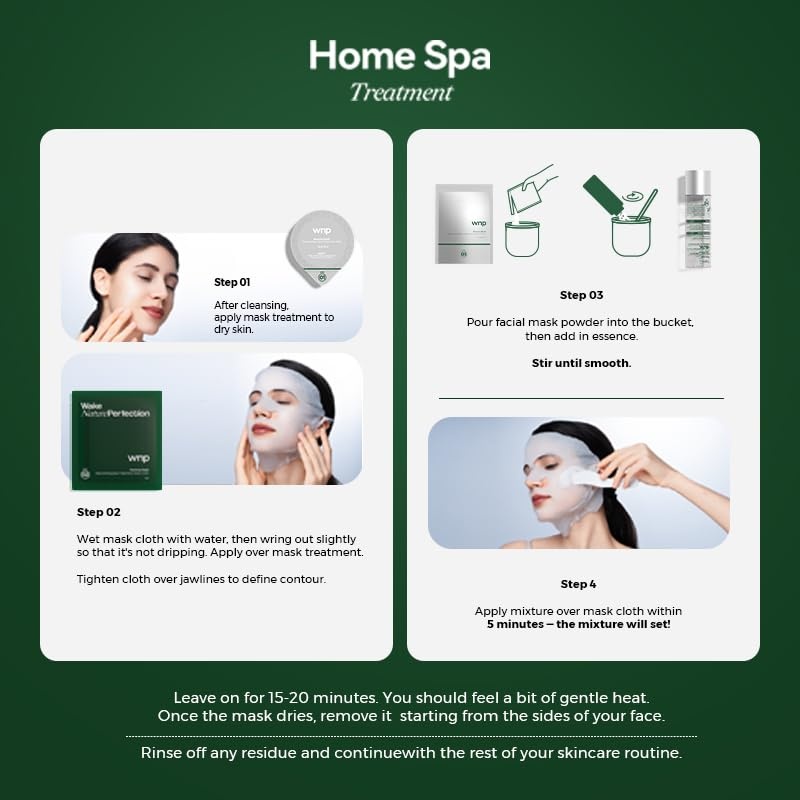 image:imageWNP Facial Mummy Mask SPA Deep HydrationElasticity amp AntiAging with 3 Types of CollagenSelfHeating in 15 Mins3D Lifting amp Firming Home Skincare for TightYouthfulGlowing Skin