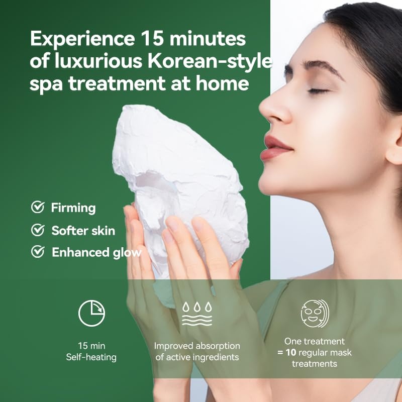 image:imageWNP Facial Mummy Mask SPA Deep HydrationElasticity amp AntiAging with 3 Types of CollagenSelfHeating in 15 Mins3D Lifting amp Firming Home Skincare for TightYouthfulGlowing Skin