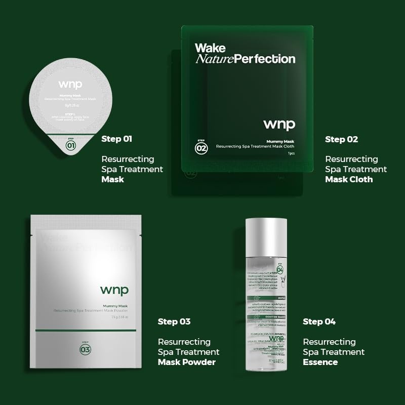 image:imageWNP Facial Mummy Mask SPA Deep HydrationElasticity amp AntiAging with 3 Types of CollagenSelfHeating in 15 Mins3D Lifting amp Firming Home Skincare for TightYouthfulGlowing Skin