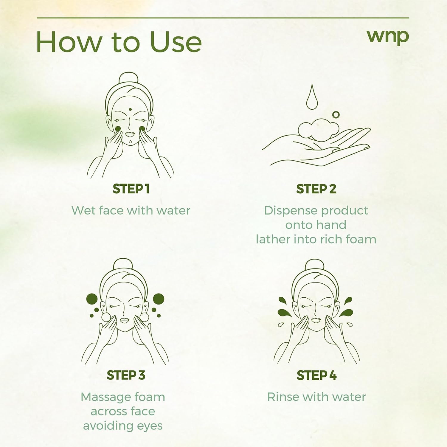 image:imageWNP Foaming Face WashGentle Facial Cleanser with Hyaluronic AcidAPG Deep HydrationSkin Barrier RepairZero Friction Exfoliationfor All Skin Types 150ml529oz