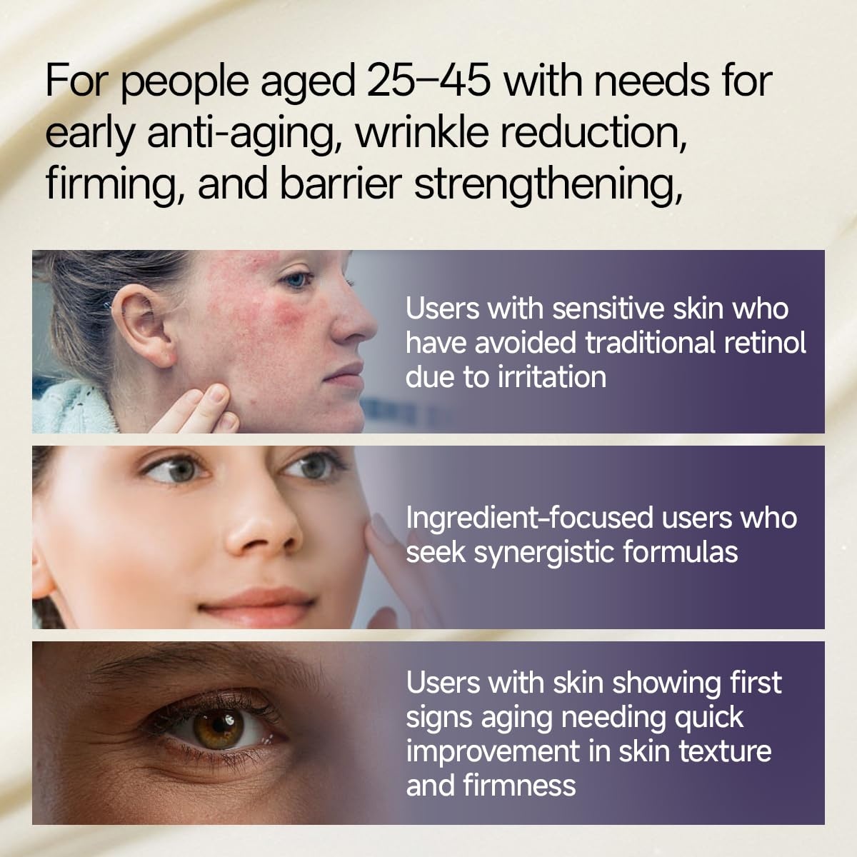 image:imageWNP Gentle Retinol Cream for Sensitive Skin 10Deep Transdermal Night Cream AntiAging Face amp Neck Moisturizer with Ceramides Peptides ProXylane Wrinkle Cream for Fine Lines Firming Hydrating