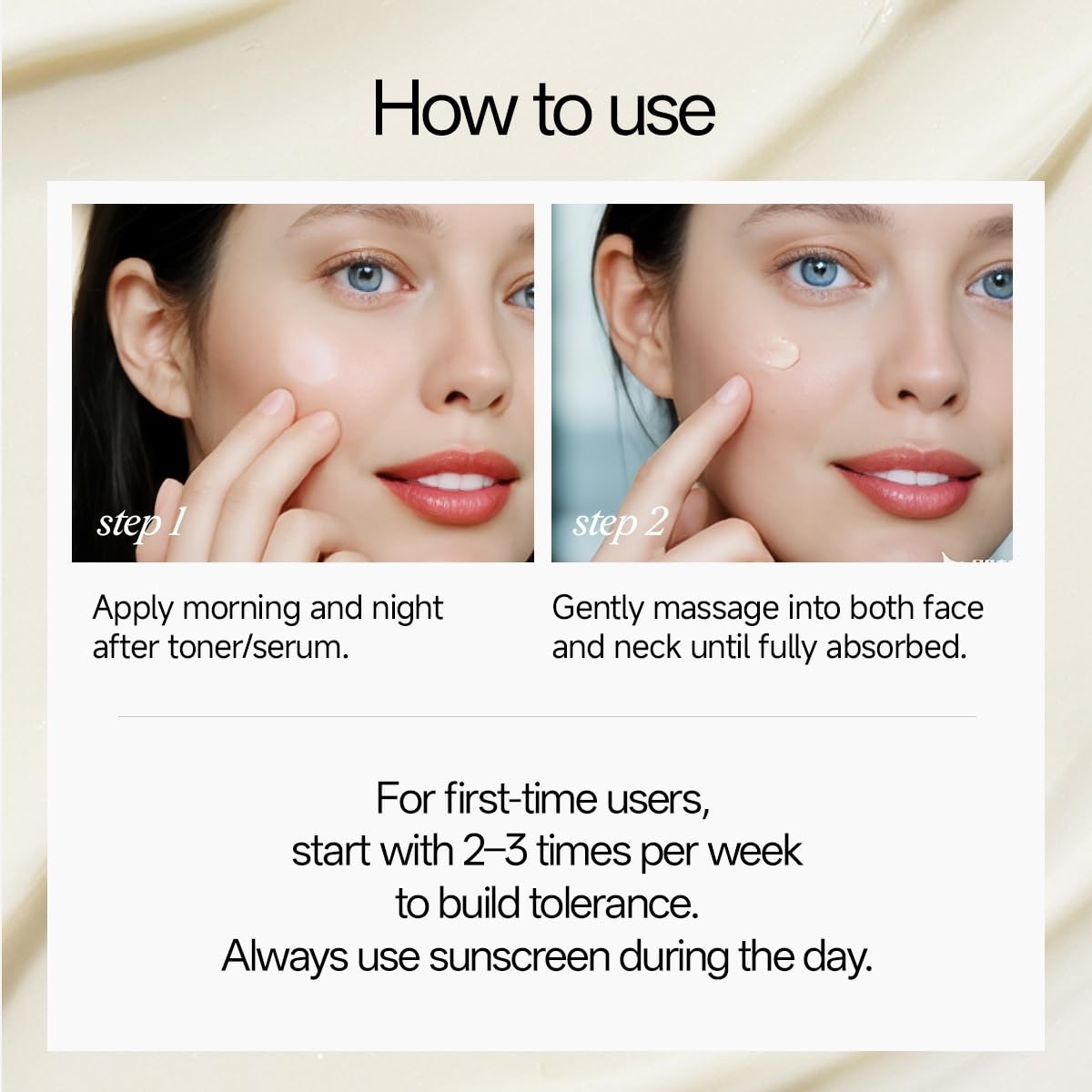 image:imageWNP Gentle Retinol Cream for Sensitive Skin 10Deep Transdermal Night Cream AntiAging Face amp Neck Moisturizer with Ceramides Peptides ProXylane Wrinkle Cream for Fine Lines Firming Hydrating