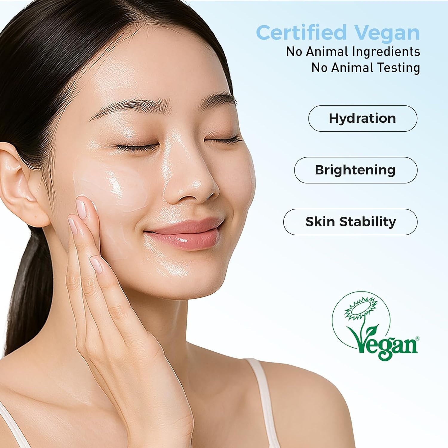image:imageWNP Hyaluronic Acid Hydrating amp Brightening Lotion 4D Hyaluronic Acid 2 Niacinamide 377 Vitamin C Deep Moisture amp Radiance Boosting Facial Moisturizer Vegan SkinCare for All Skin Types