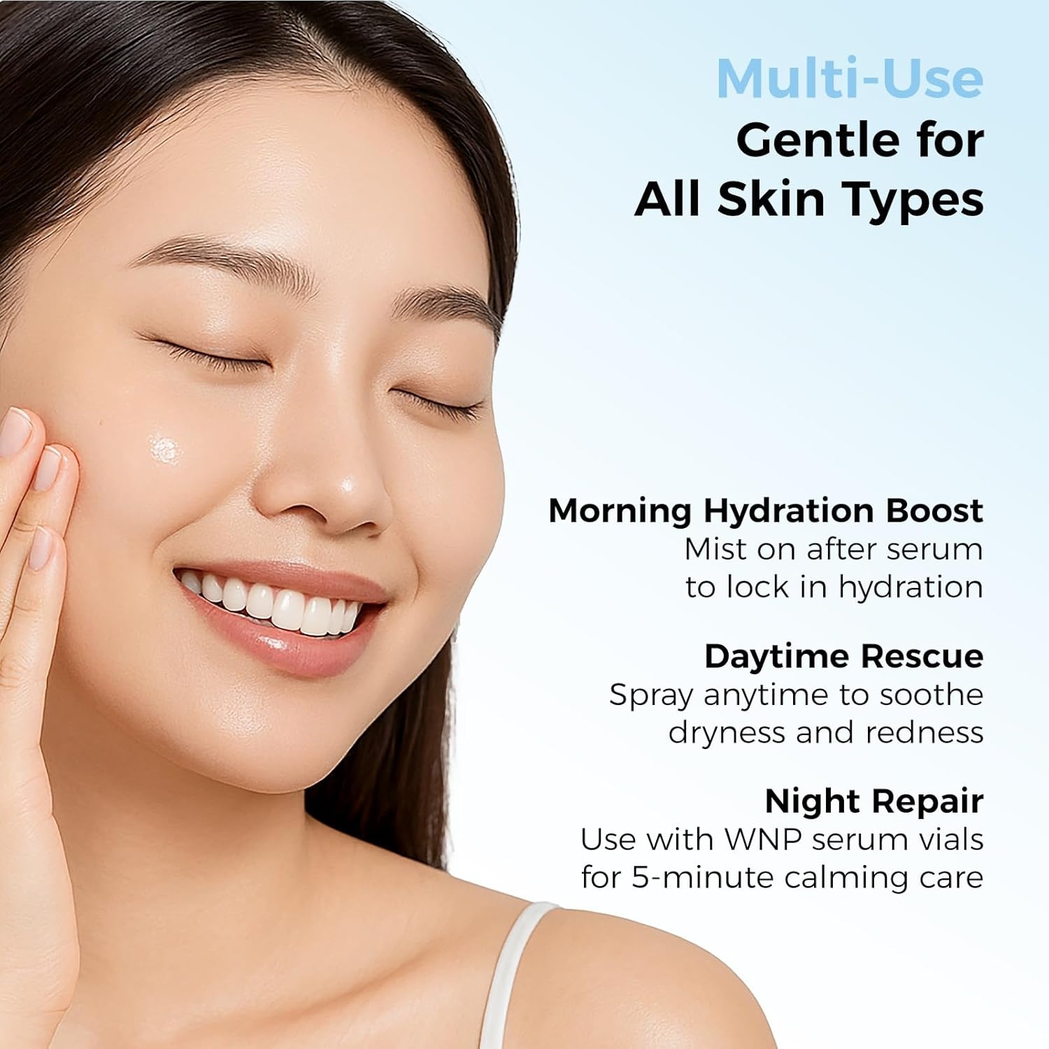 image:imageWNP Hyaluronic Acid HydratingampSoothing Toner 4D Hyaluronic AcidRed Algae ExtractBifida Ferment Lysate Panthenol Deep MoistureampSkin Barrier Repair Vegan Skincare for Dry amp Sensitive Skin