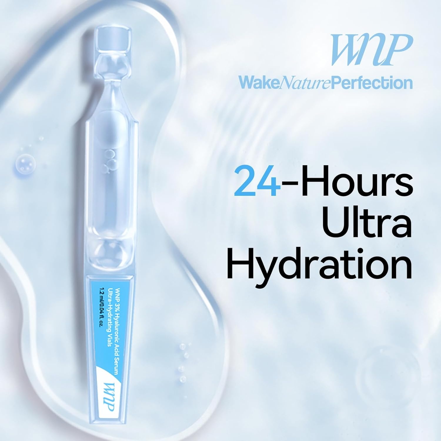 image:imageWNP Emergency Repair Serum Set Ultra 3 Hydrating Serum 4D Hyaluronic Acid Firming OilSuspension Serum SingleUse Skincare for Sensitive Skin 60 Vials